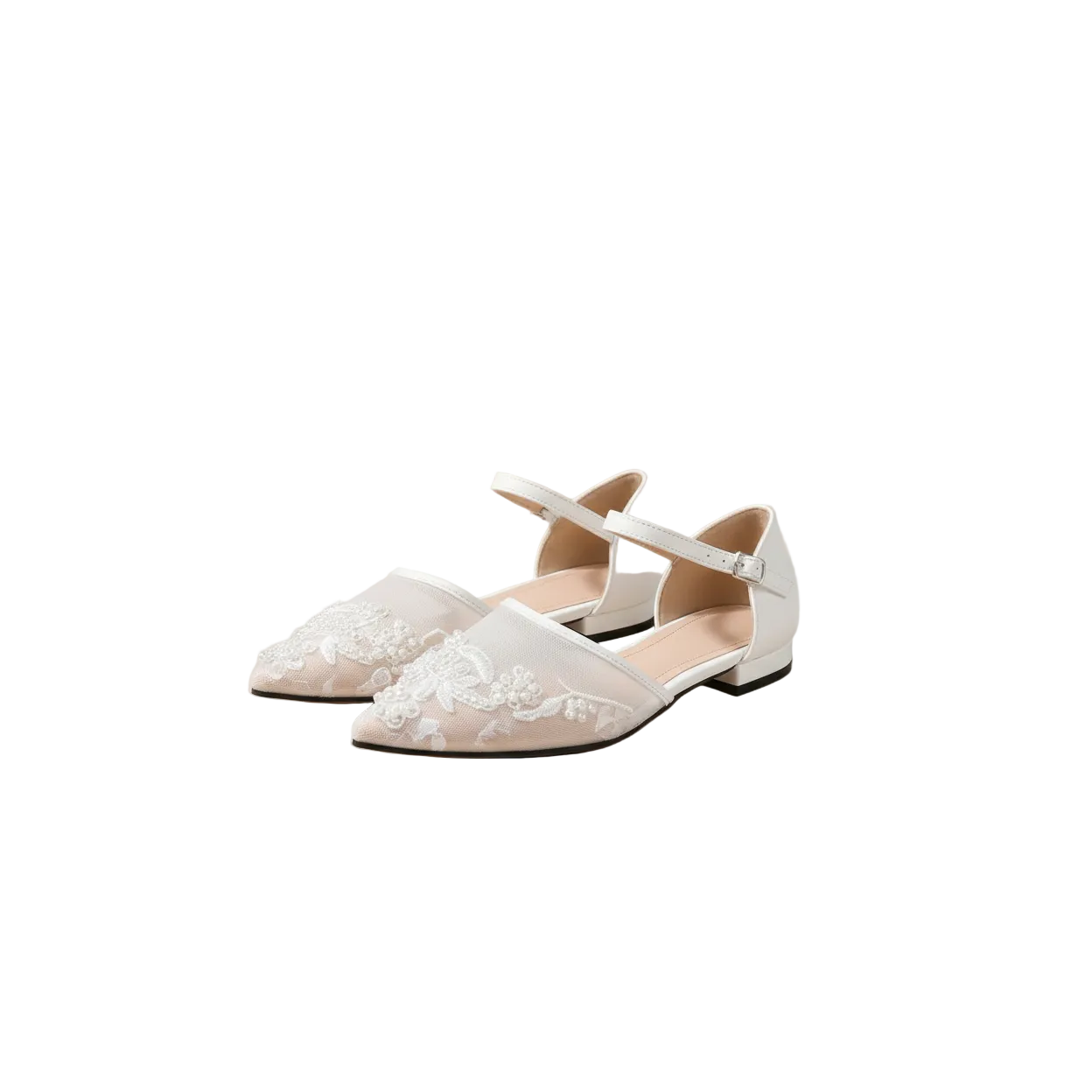 Flat Bride Pointed Toe Party Dress Shoes