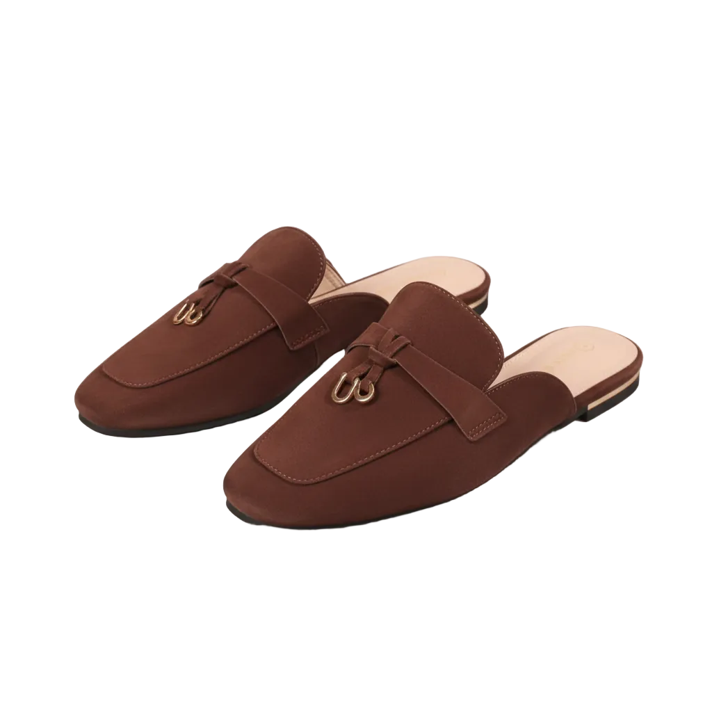 Push In Loafer With Dainty Knot Trim