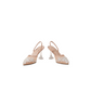 Slingback shoes with stiletto Clear Heel.