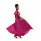 Ruffle Sleeve Bodycon Maxi Dress