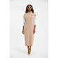 Knitted Rolled Neck Layered Dress