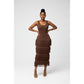 Knitted Fringe Maxi Dress