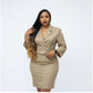 Ladies Formal V Neck Career Long Sleeve Office Dress