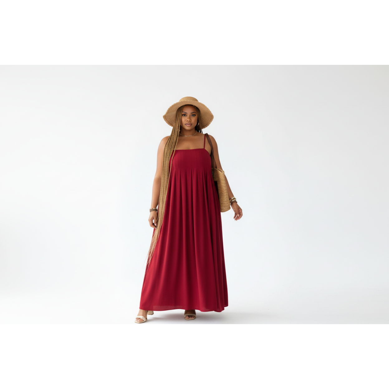 Spaghetti Strap Casual Loose Maxi Dress