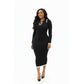 Women's Ribbed Knitted Bodycon Dress