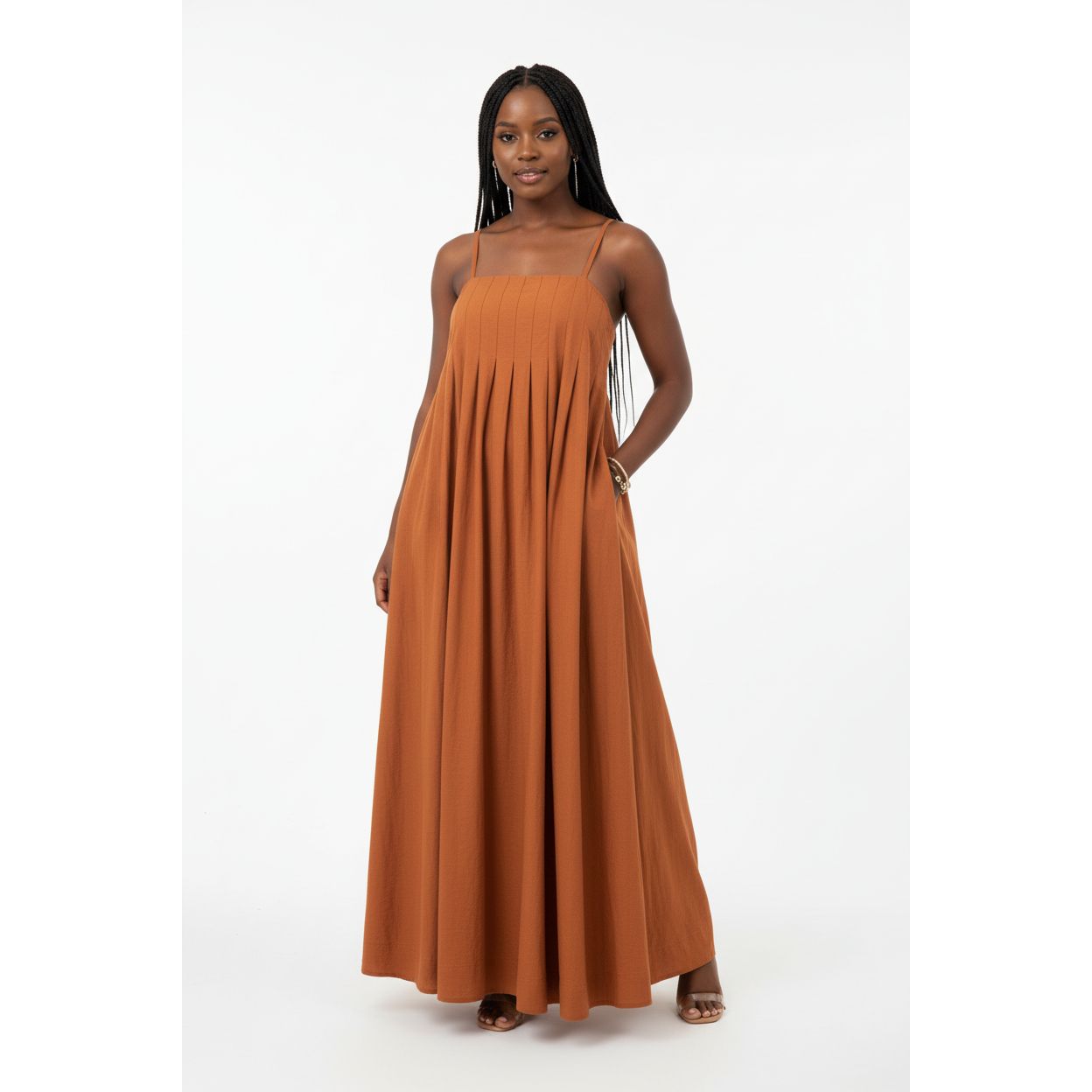 Spaghetti Strap Casual Loose Maxi Dress