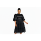 Plus Size Classy Puff Sleeve Maxi Dress