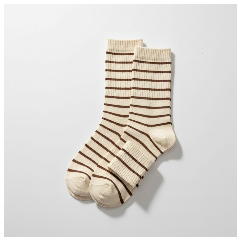 Striped Mid-Tube Socks