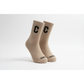 Stylish Crew Socks With Letter 'C' and "SMILE" text