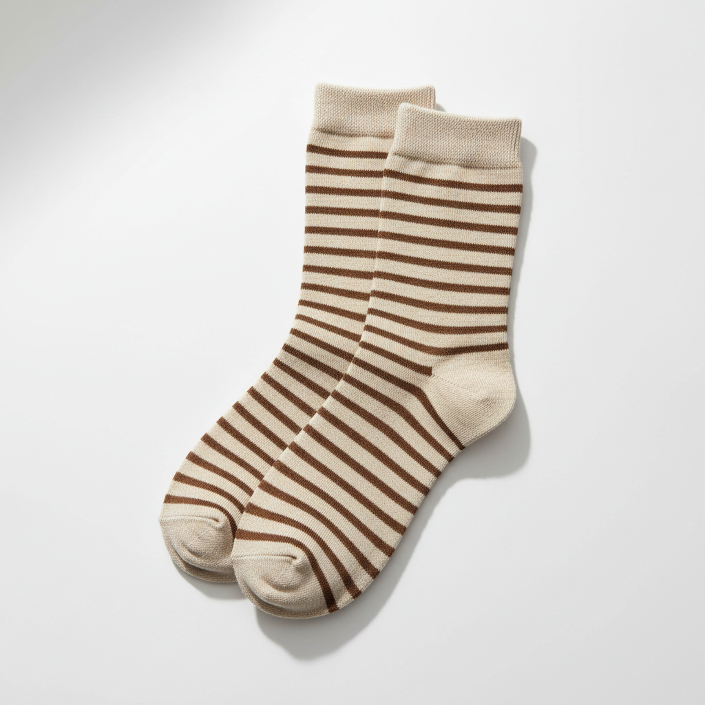 Striped Mid-Tube Socks