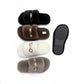 women's plush faux fur slippers