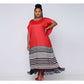 Short Sleeve Printed Xhosa Maxi Traditional Dress.