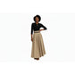 Elegant High-Waisted Umbrella Skirt