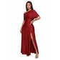 Elegant Off-Shoulder Draped Dress
