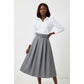 High-Waist A-line Pleated Maxi Skirt