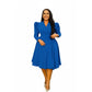 Plus Size Vintage Midi Blazer Dress