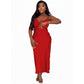 Elegant Satin Drape Cowl-Neck Dress