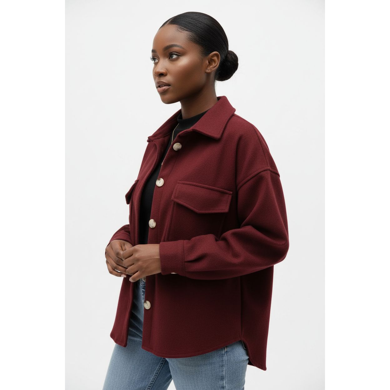 Womens Shacket Hybrid Jacket