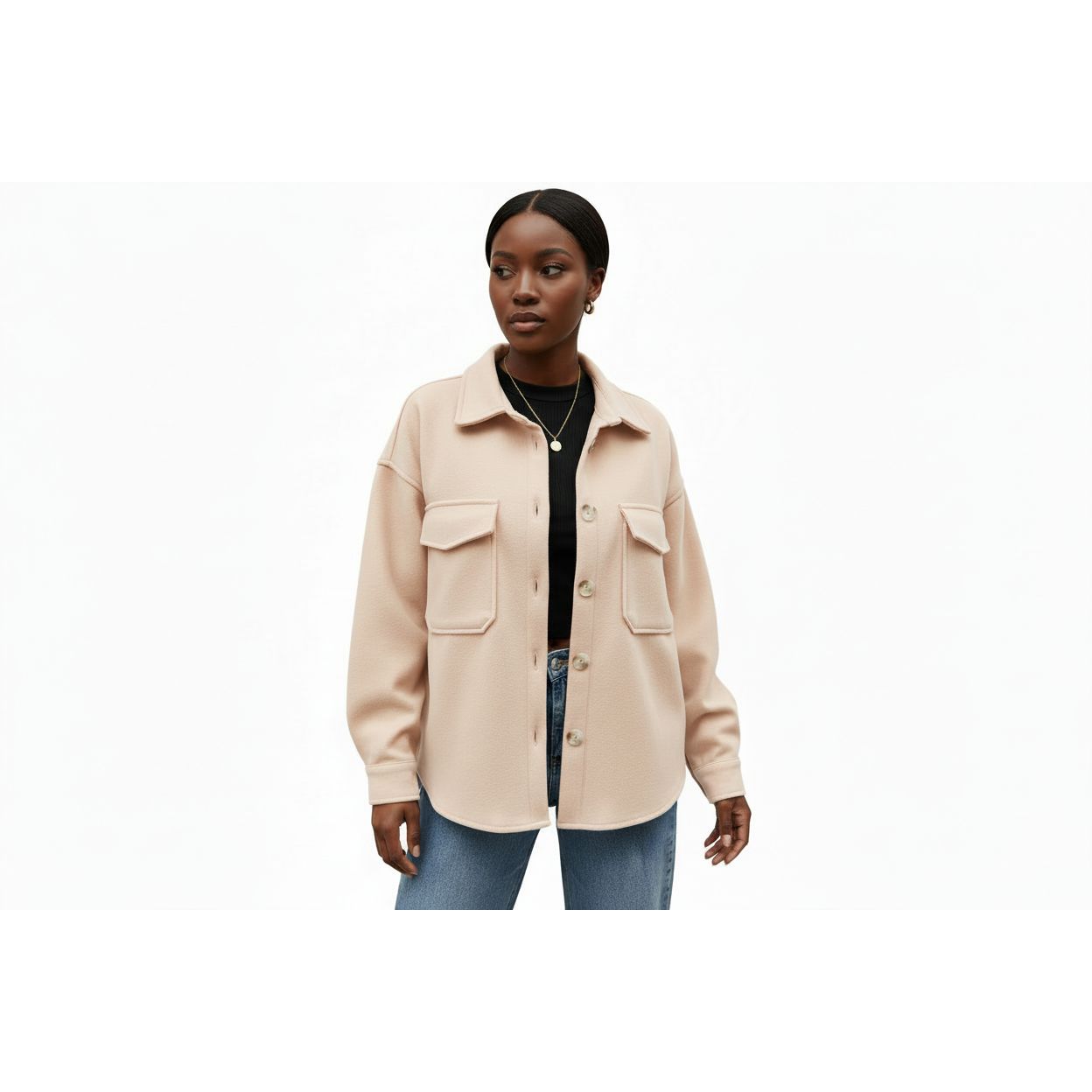 Womens Shacket Hybrid Jacket
