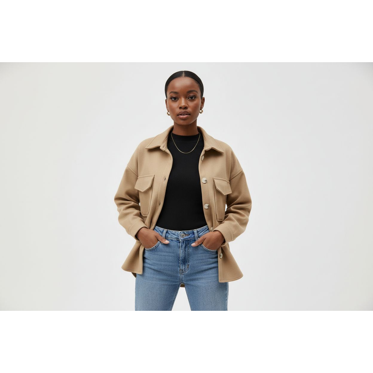 Womens Shacket Hybrid Jacket