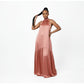 Elegant Satin Halter Neck Maxi Dress