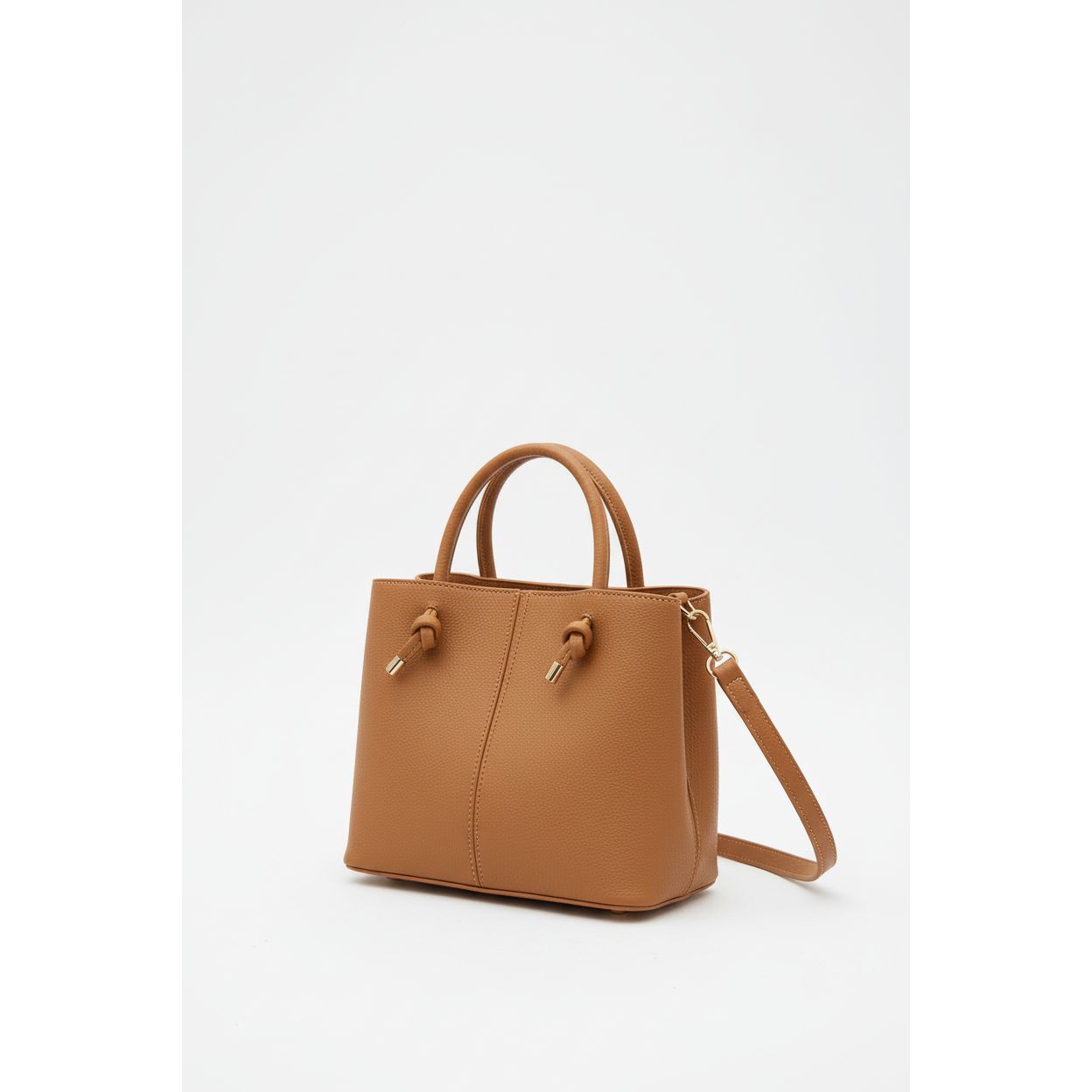Structured Square Tote Handbag