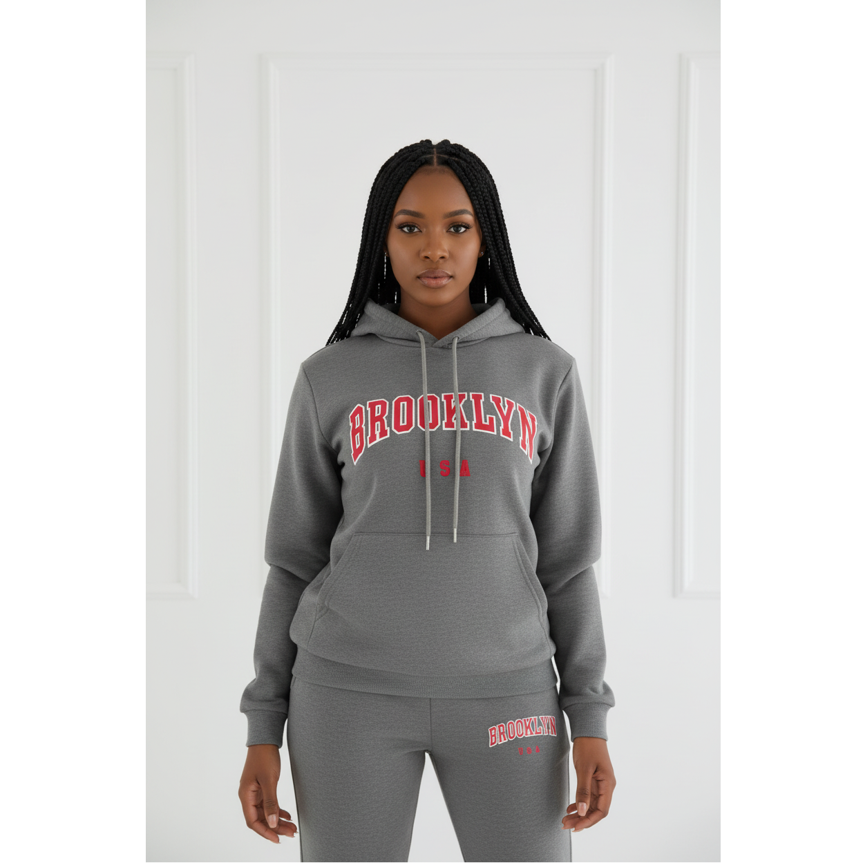 Brooklyn USA" Graphic Print Casual Sets