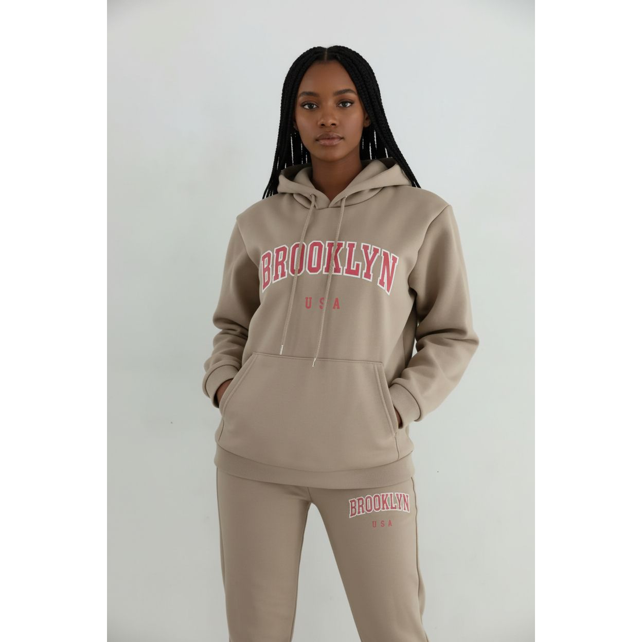 Brooklyn USA" Graphic Print Casual Sets