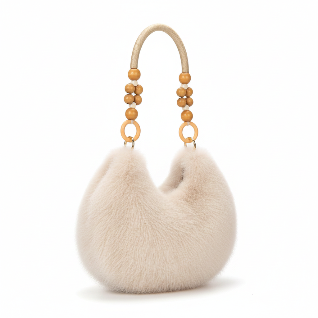 Women's Fashion Faux Fur Shoulder Handbag