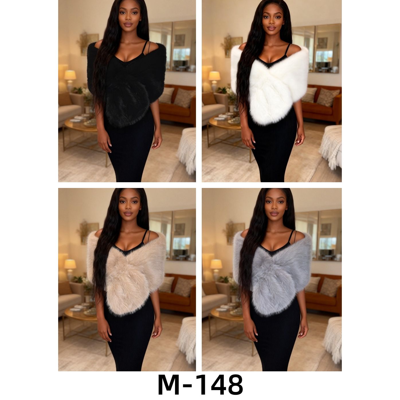 Cloak Fur Fluffy Warm Short Outwear