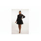 Elegant Rhinestone Long Sleeves Dress