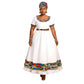 Plus Size South African Print Maxi Dress