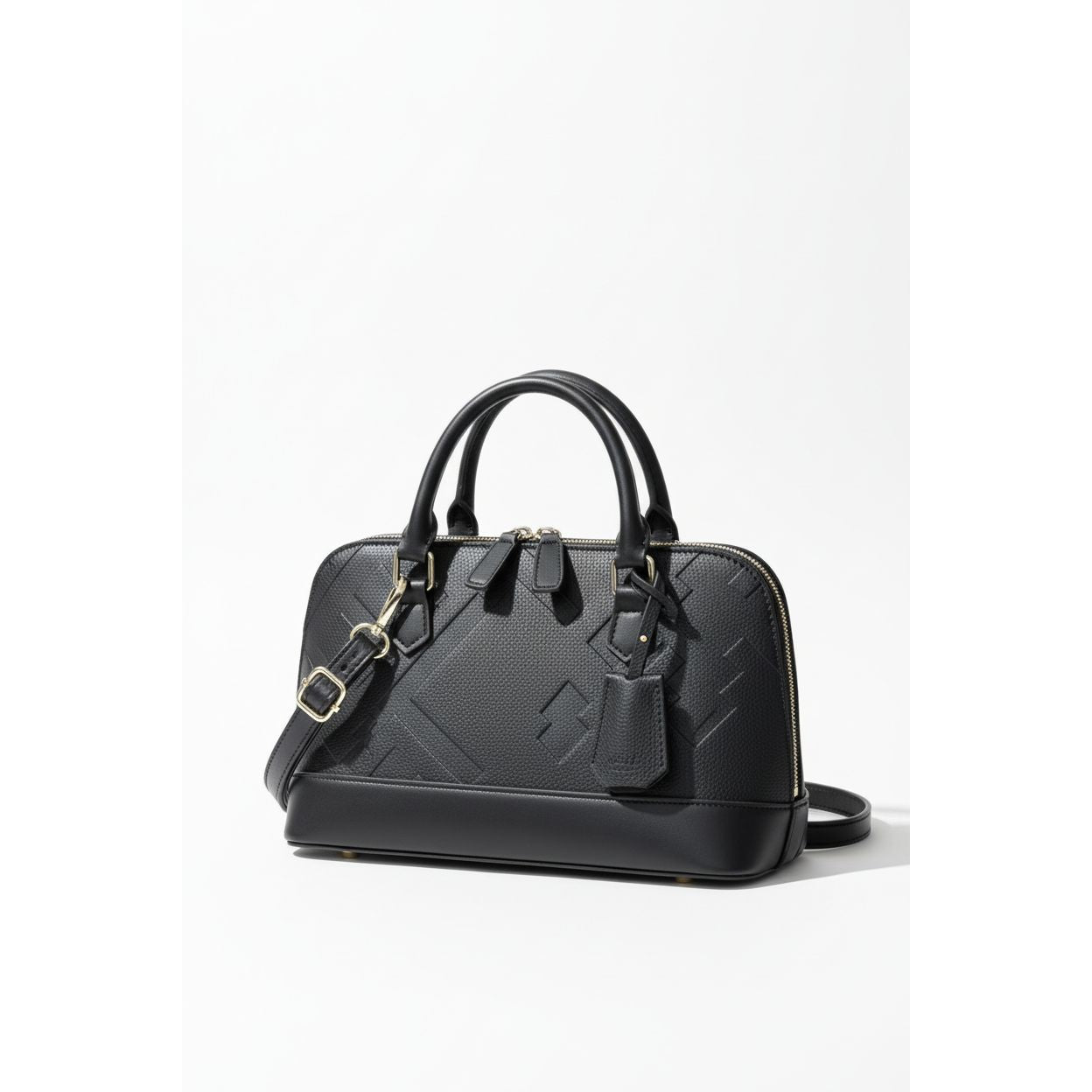 Ladies Geometric Pattern Dome Bag