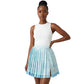 High-Waisted Fit Pleated Mini Skirt