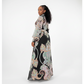 Ladies Bohemian Printed Long Sleeve Dress