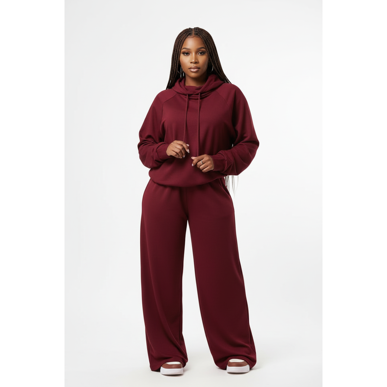Winter Stretch Sweatshirt and Pants Set