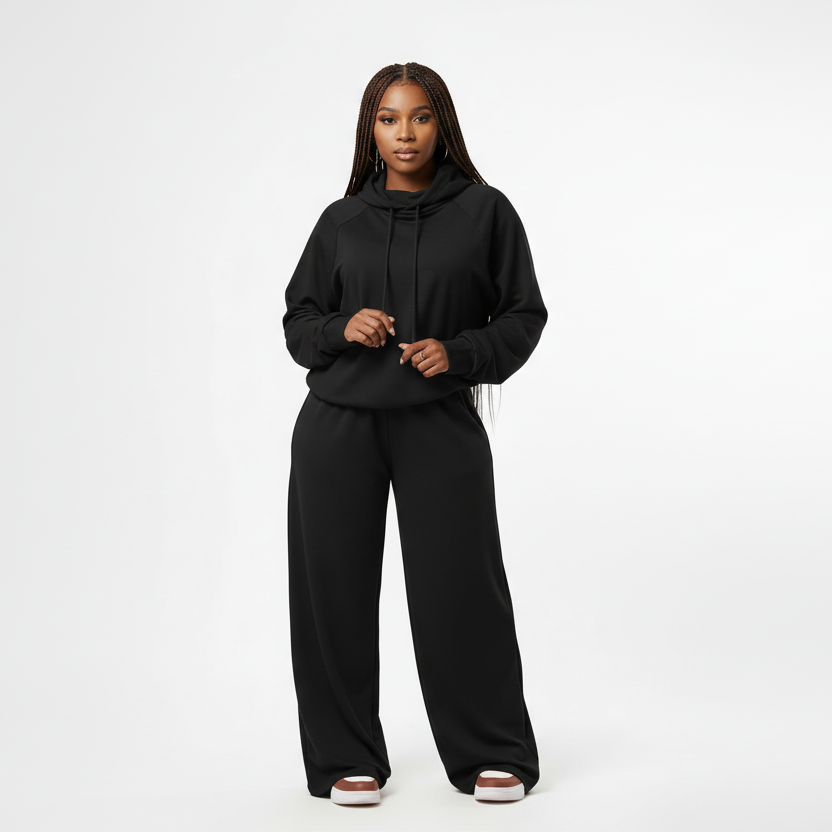 Winter Stretch Sweatshirt and Pants Set