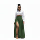 Stylish Ladies' Thigh Slit Maxi Skirt