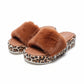Women's Leopard Print Platform Slippers