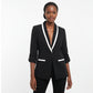 MOTF PREMIUM Contrast Binding Shawl Collar Blazer