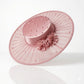 Wedding Organza Features a Wide Brim Fascinator Hat