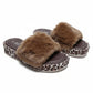 Women's Leopard Print Platform Slippers