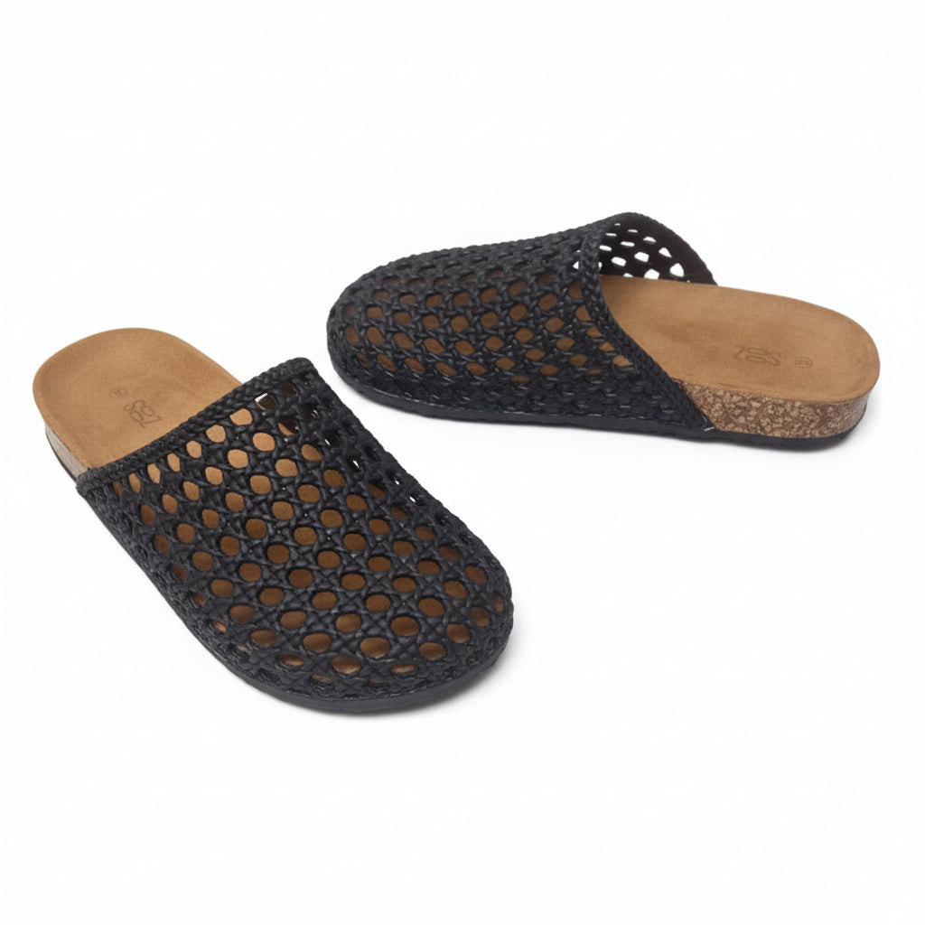 Ladies Woven Mesh Mules