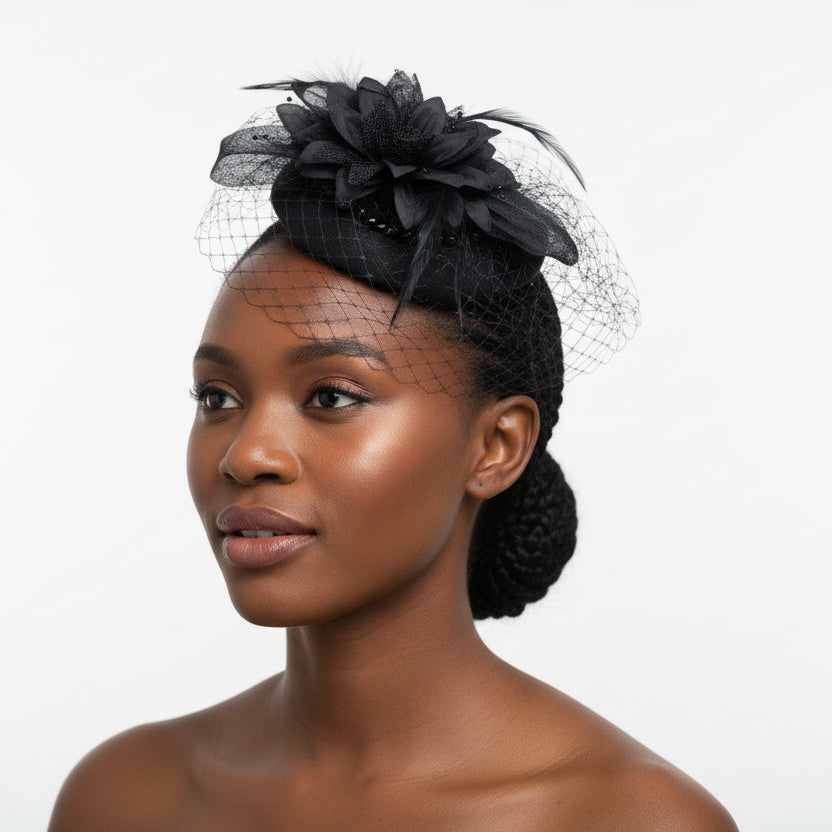 Elegant Women's Flower Decor Fascinator Hat