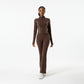 Long-Sleeve Zip-Jacket & Matching Flared Pants