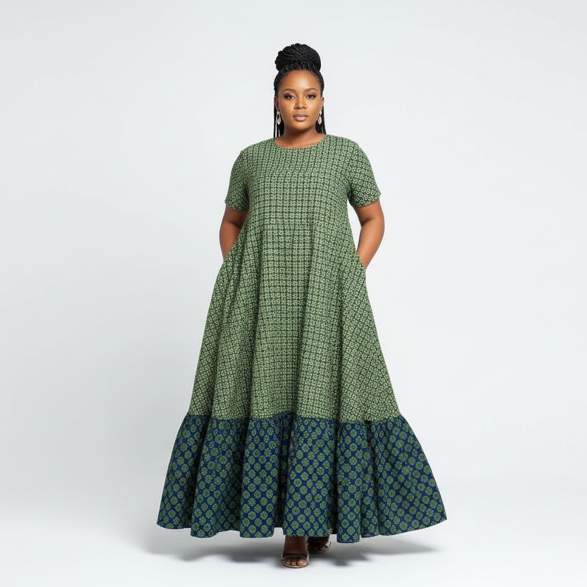 Pleated Traditional South African Shwe Shwe Dress