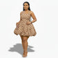 White & Black Polka Dot Mini Dress