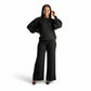 Long-Sleeve Top and Matching Wide-Leg Trousers