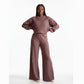 Long-Sleeve Top and Matching Wide-Leg Trousers