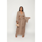 High Waist Ruffled Fringe Crop Top & Maxi Skirt Two-Piece Set